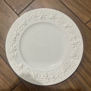 Wedgwood White Floral Embossed Plate